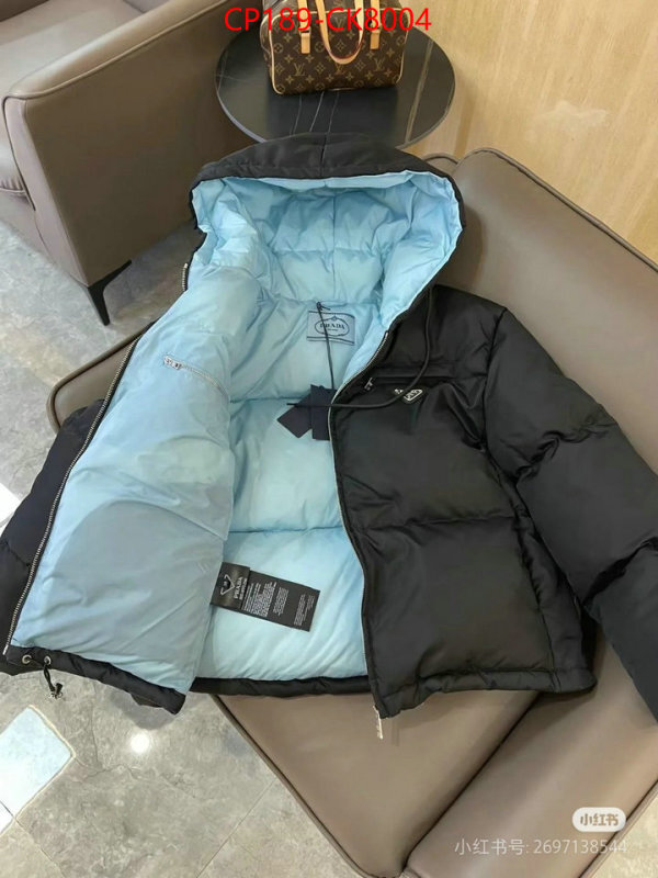 Down jacket Women-Prada what is a counter quality ID: CK8004 $: 189USD