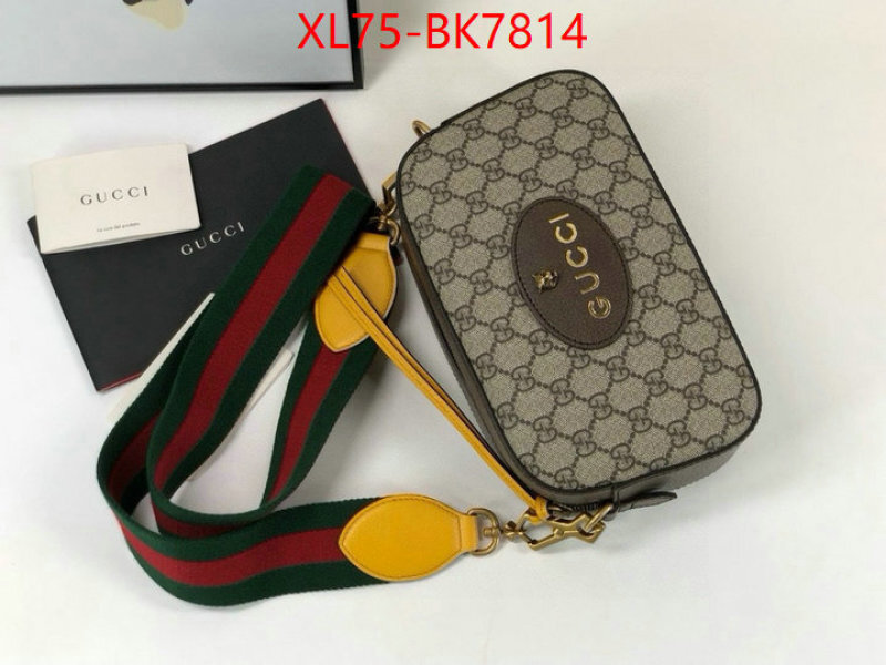 Gucci Bags(4A)-Crossbody- sell online luxury designer ID: BK7814 $: 75USD,