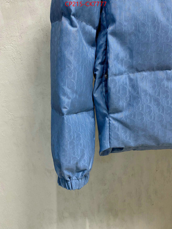Down jacketMen-Dior buy best quality replica ID: CK7777 $: 215USD