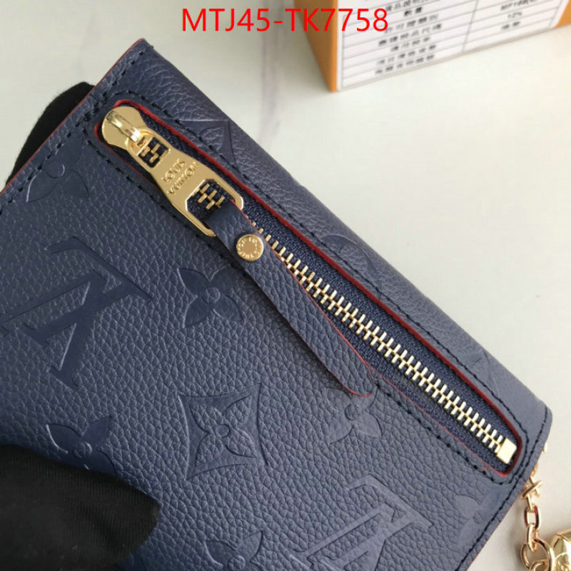 LV Bags(4A)-Wallet best wholesale replica ID: TK7758 $: 45USD,