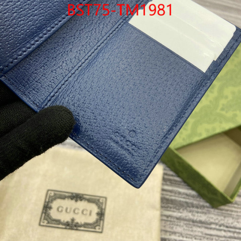Gucci Bags(TOP)-Wallet- 2024 replica ID: TM1981 $: 75USD,