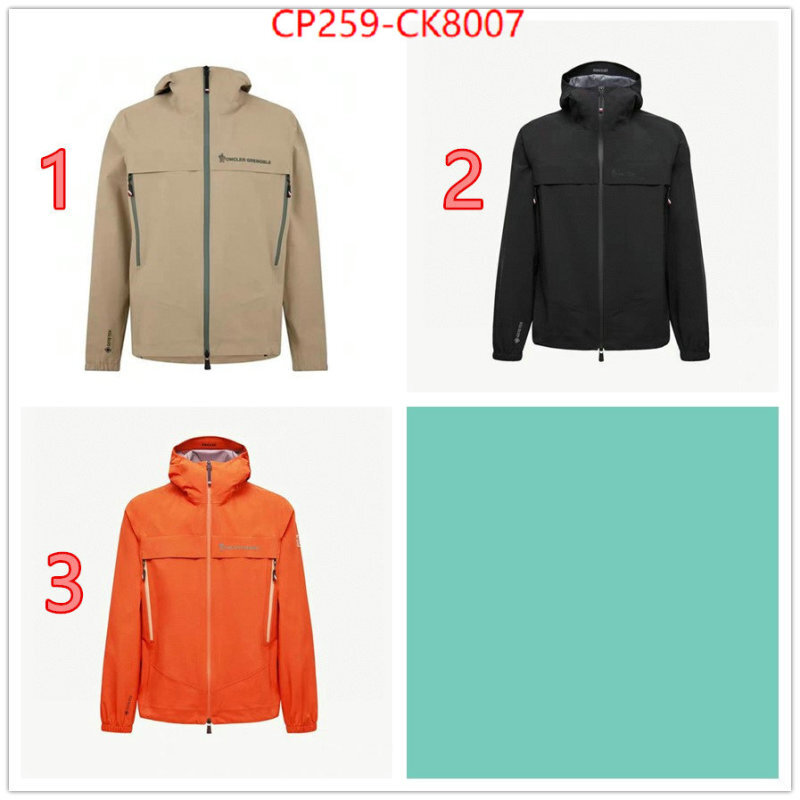 Down jacket Men-Moncler high quality 1:1 replica ID: CK8007 $: 259USD