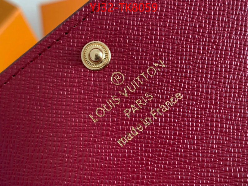LV Bags(4A)-Wallet best website for replica ID: TK8059 $: 32USD,