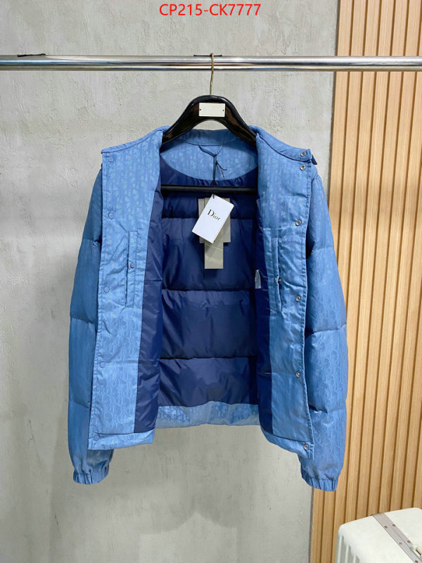 Down jacketMen-Dior buy best quality replica ID: CK7777 $: 215USD