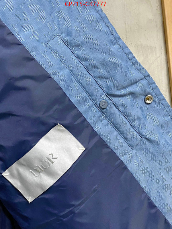 Down jacketMen-Dior buy best quality replica ID: CK7777 $: 215USD