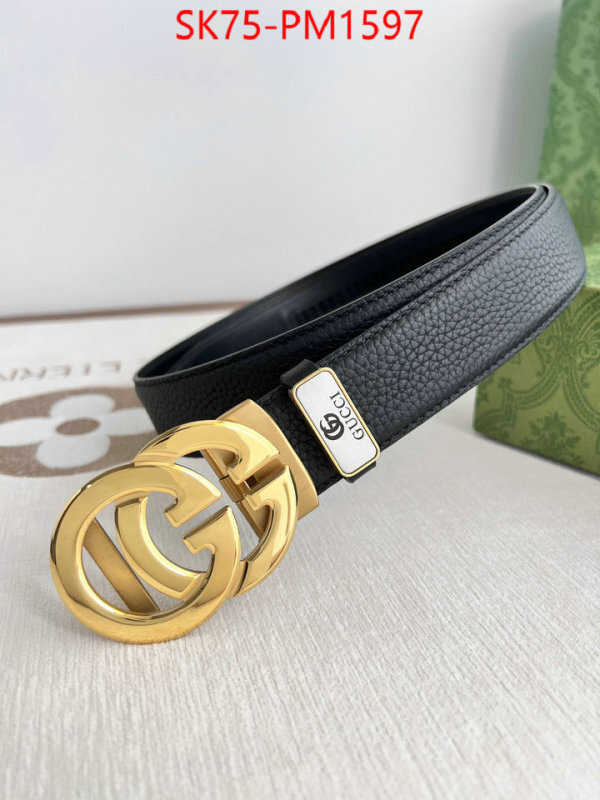 Belts-Gucci fake designer ID: PM1597 $: 75USD