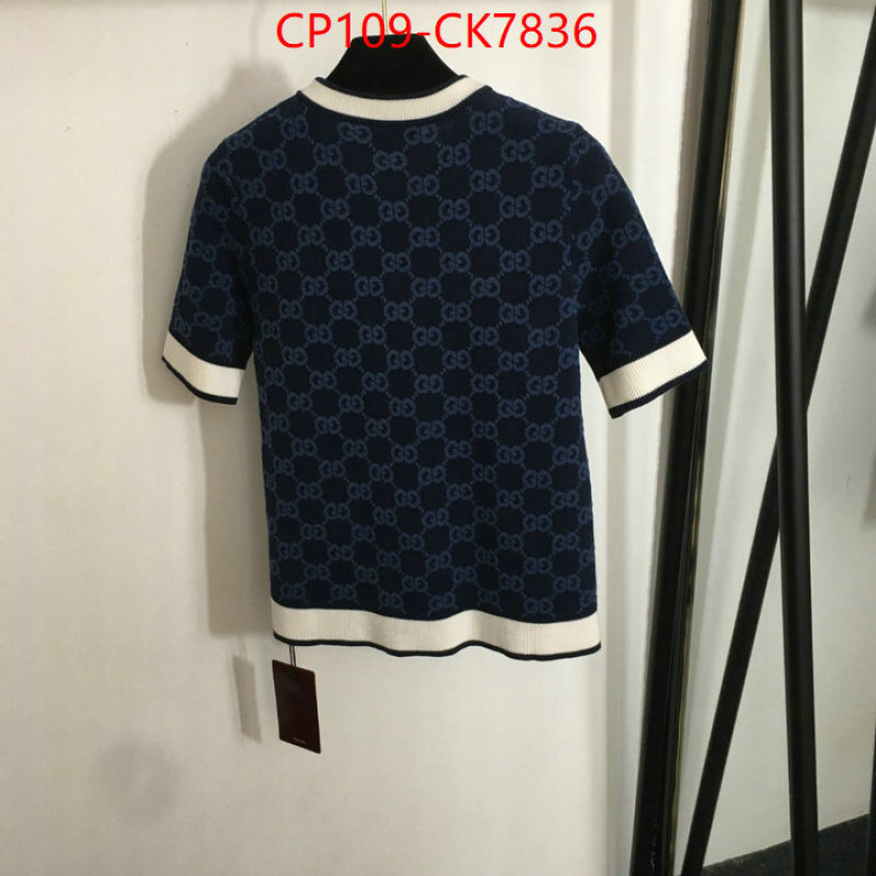 Clothing-Gucci luxury 7 star replica ID: CK7836 $: 109USD