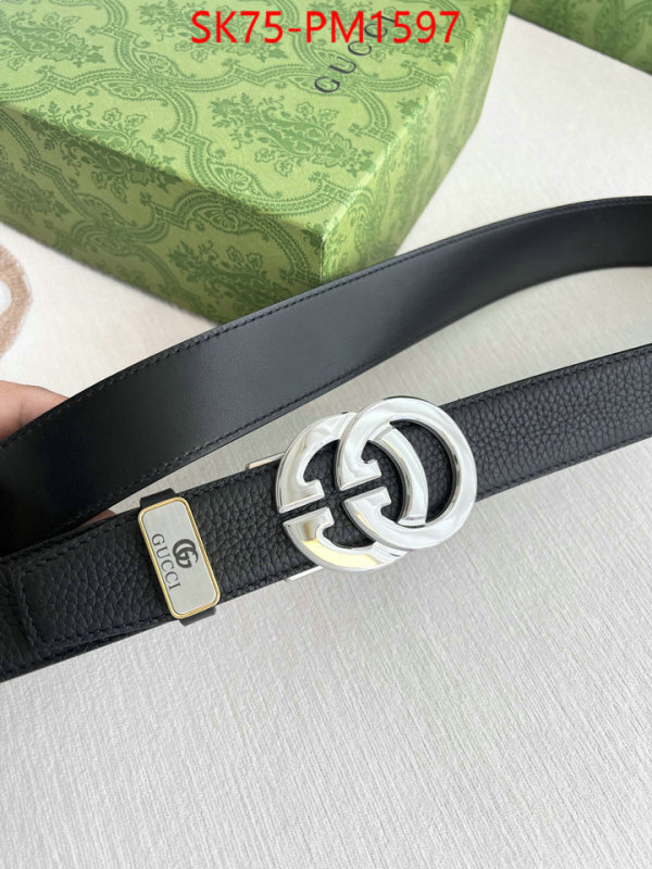 Belts-Gucci fake designer ID: PM1597 $: 75USD