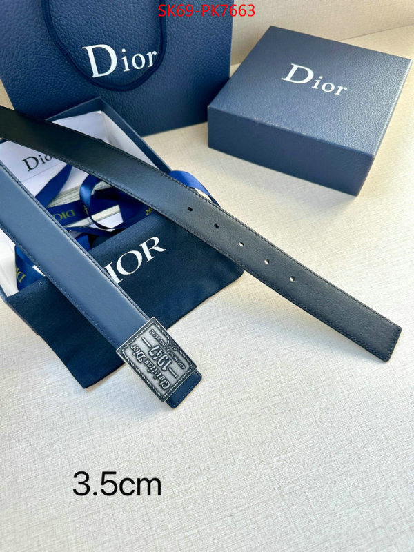 Belts-Dior replcia cheap ID: PK7663 $: 69USD