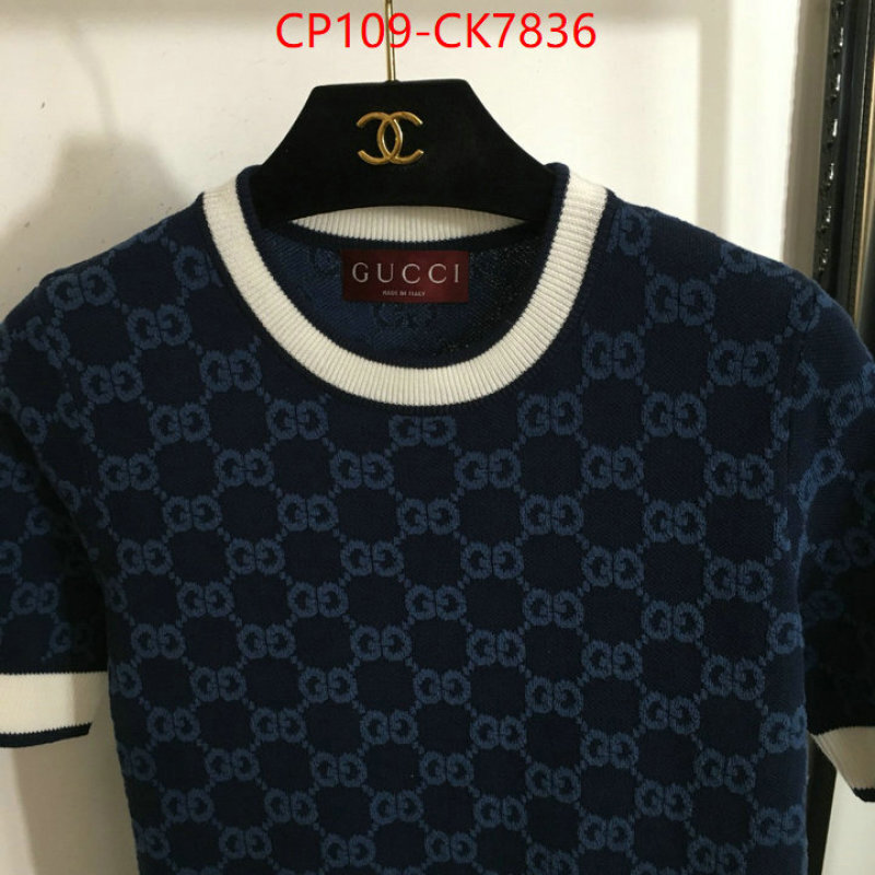 Clothing-Gucci luxury 7 star replica ID: CK7836 $: 109USD