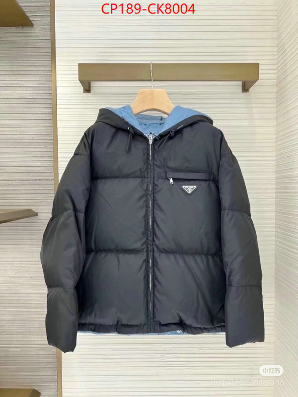 Down jacket Women-Prada what is a counter quality ID: CK8004 $: 189USD