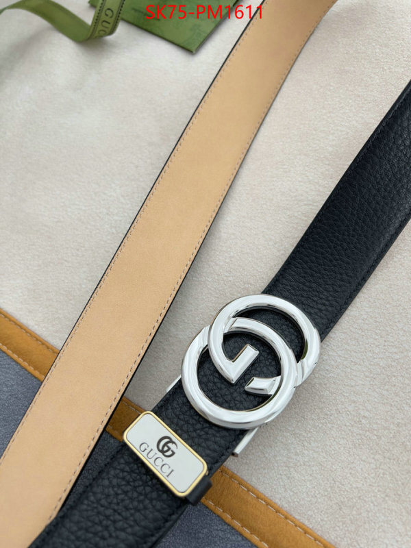 Belts-Gucci fashion ID: PM1611 $: 75USD