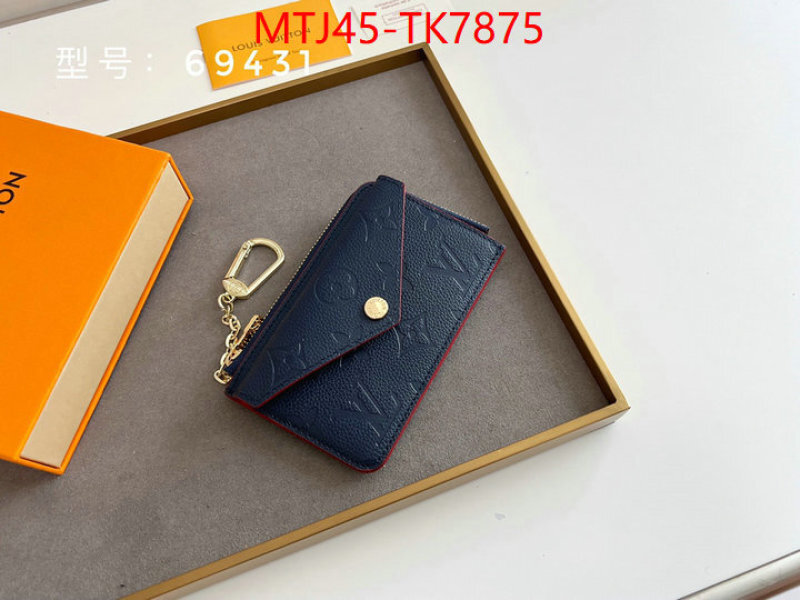 LV Bags(4A)-Wallet shop the best high quality ID: TK7875 $: 45USD,