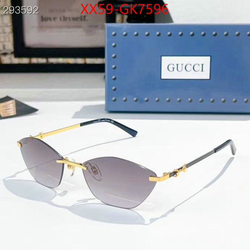 Glasses-Gucci high quality designer replica ID: GK7596 $: 59USD