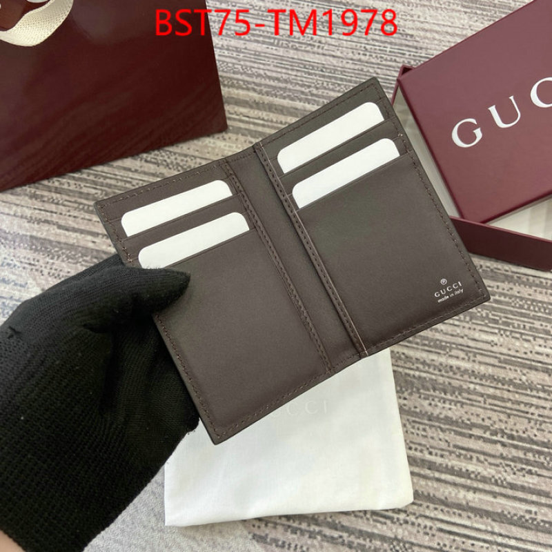 Gucci Bags(TOP)-Wallet- perfect ID: TM1978 $: 75USD,