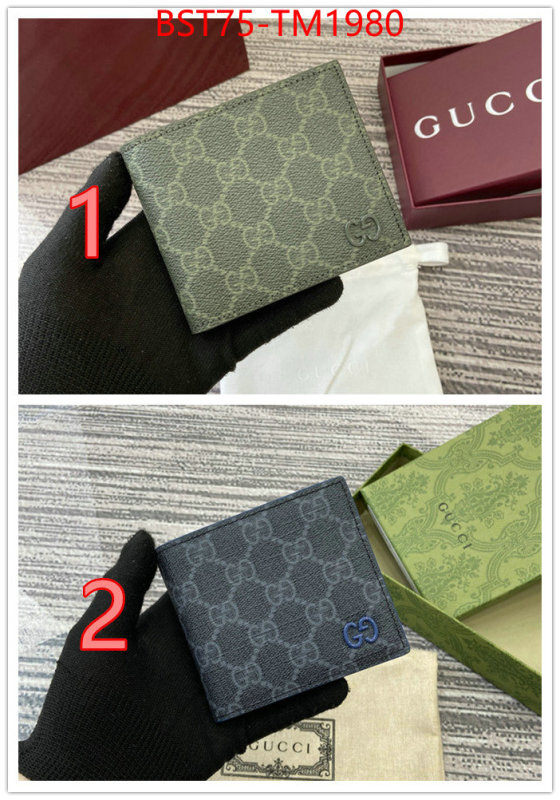 Gucci Bags(TOP)-Wallet- wholesale imitation designer replicas ID: TM1980 $: 75USD,