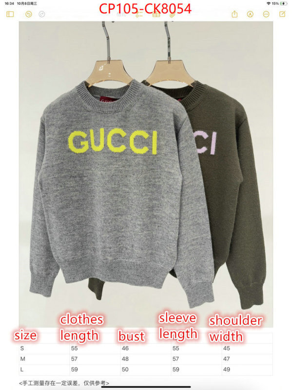 Clothing-Gucci how to buy replica shop ID: CK8054 $: 105USD