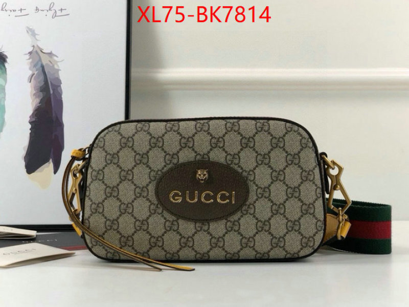 Gucci Bags(4A)-Crossbody- sell online luxury designer ID: BK7814 $: 75USD,