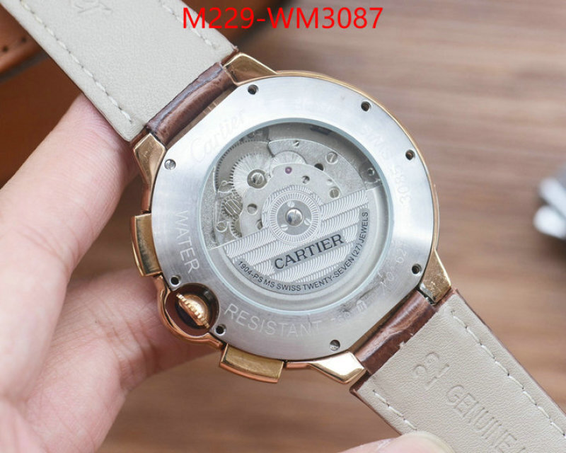 Watch(TOP)-Cartier cheap wholesale ID: WM3087 $: 229USD-shoes yupoo Watch(TOP)-Cartier cheap wholesale ID: WM3087 $: 229USD