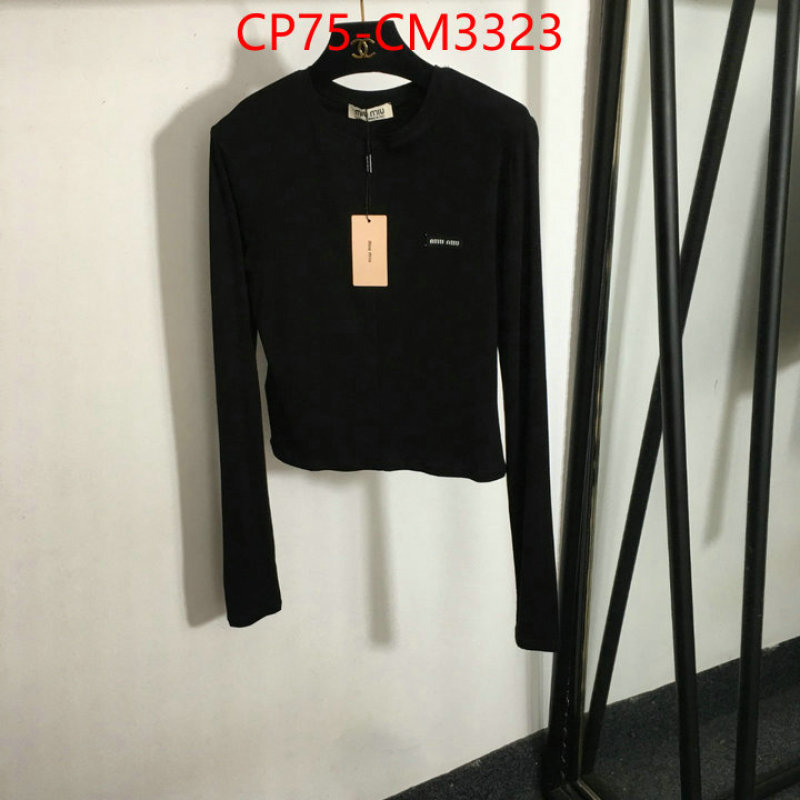 Clothing-MIU MIU cheap wholesale ID: CM3323 $: 75USD-shoes yupoo Clothing-MIU MIU cheap wholesale ID: CM3323 $: 75USD