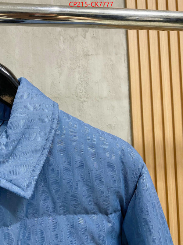 Down jacketMen-Dior buy best quality replica ID: CK7777 $: 215USD