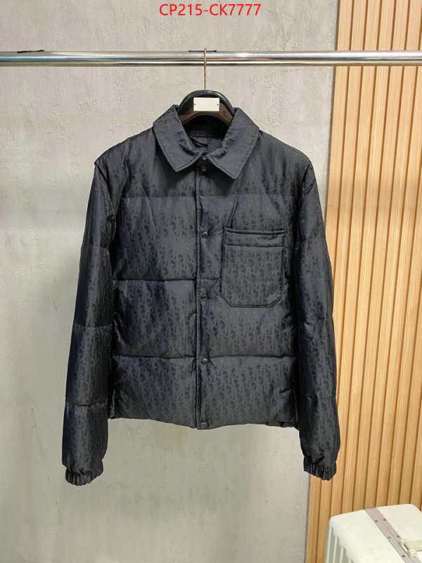 Down jacketMen-Dior buy best quality replica ID: CK7777 $: 215USD