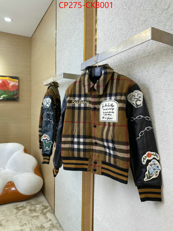 Clothing-Burberry sellers online ID: CK8001 $: 275USD