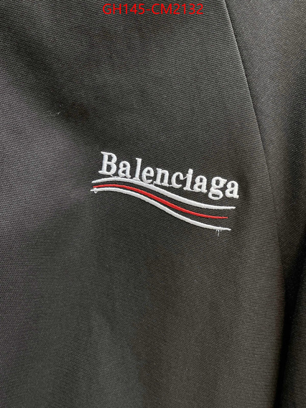 Clothing-Balenciaga the highest quality fake ID: CM2132 $: 145USD