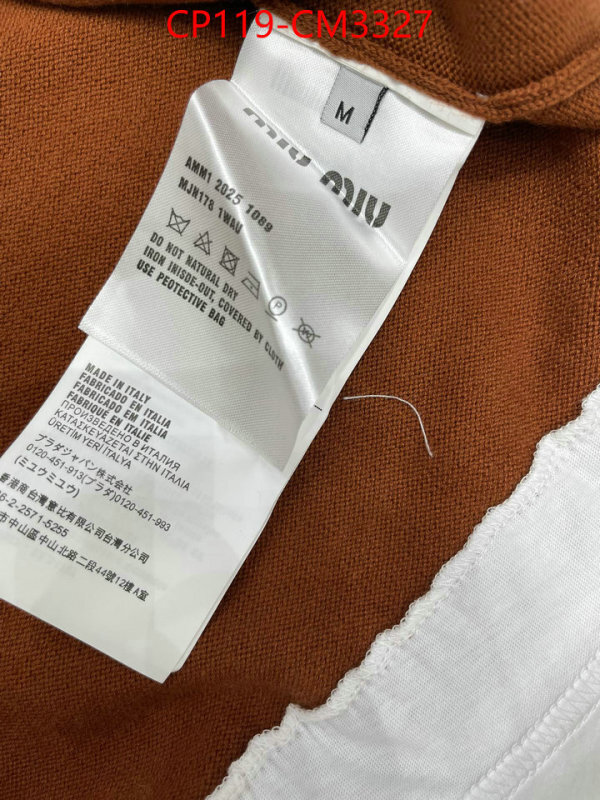 Clothing-MIU MIU outlet sale store ID: CM3327 $: 119USD-shoes yupoo Clothing-MIU MIU outlet sale store ID: CM3327 $: 119USD