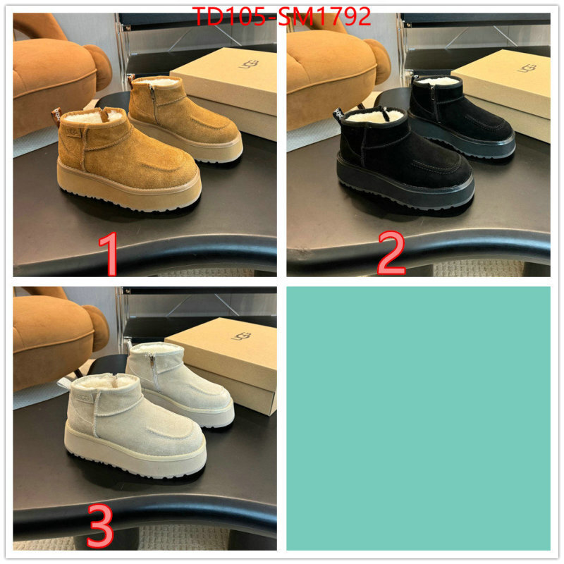 Women Shoes-UGG designer 1:1 replica ID: SM1792 $: 105USD