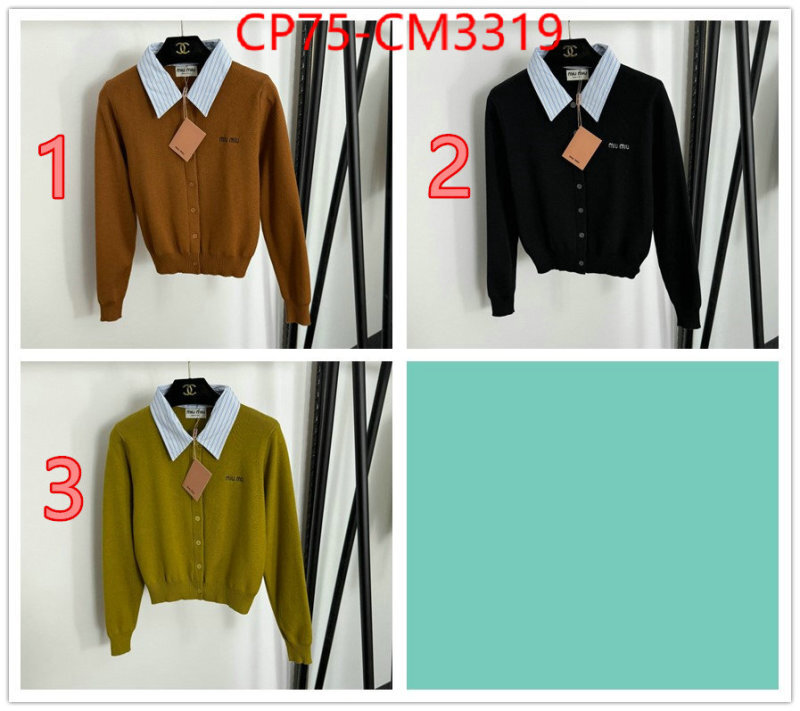 Clothing-MIU MIU counter quality ID: CM3319 $: 75USD