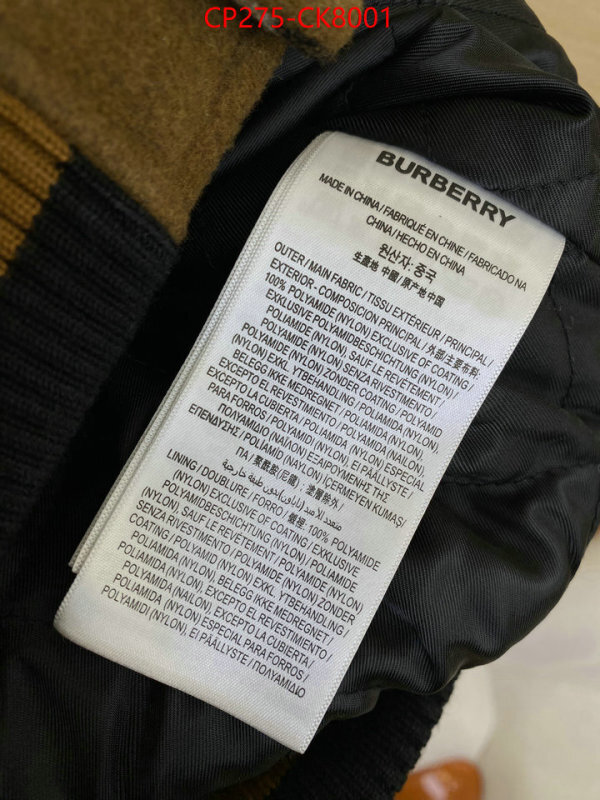 Clothing-Burberry sellers online ID: CK8001 $: 275USD