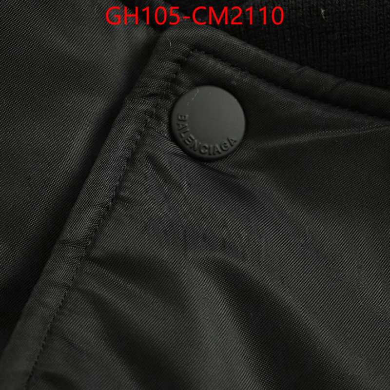 Clothing-Balenciaga 1:1 replica wholesale ID: CM2110 $: 105USD