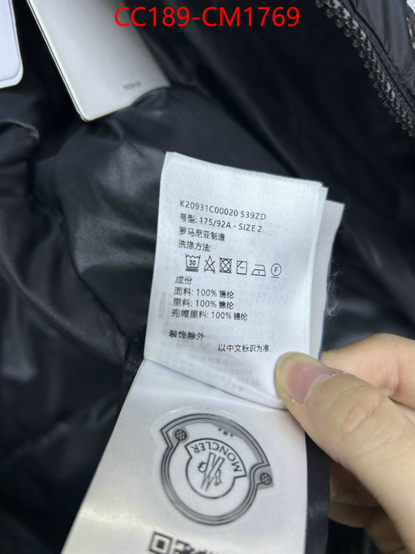 Down jacket Women-Moncler aaaaa replica designer ID: CM1769 $: 189USD
