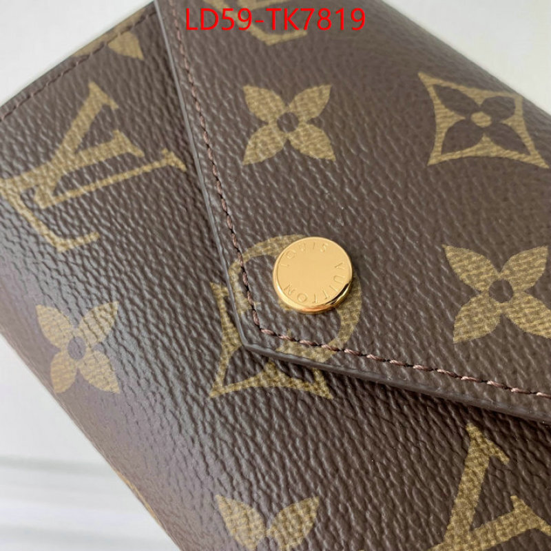 LV Bags(TOP)-Wallet luxury cheap ID: TK7819 $: 59USD,