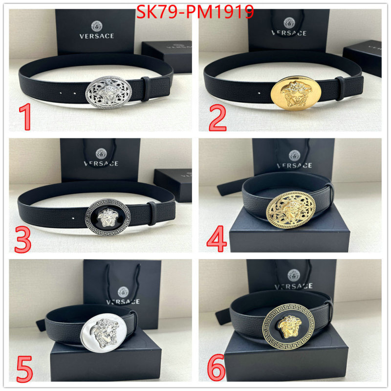 Belts-Versace cheap replica designer ID: PM1919 $: 79USD