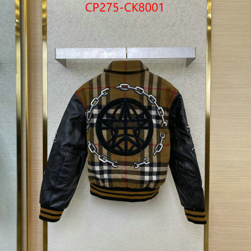 Clothing-Burberry sellers online ID: CK8001 $: 275USD