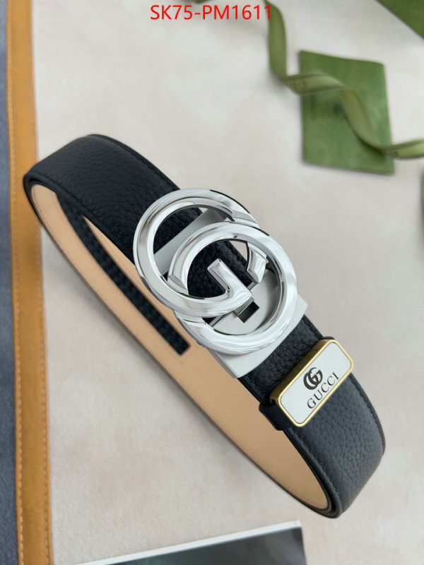 Belts-Gucci fashion ID: PM1611 $: 75USD