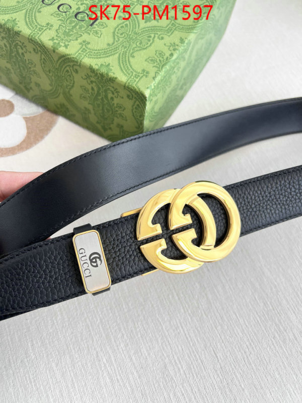Belts-Gucci fake designer ID: PM1597 $: 75USD