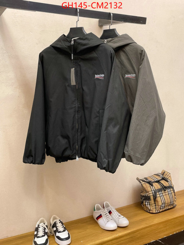 Clothing-Balenciaga the highest quality fake ID: CM2132 $: 145USD