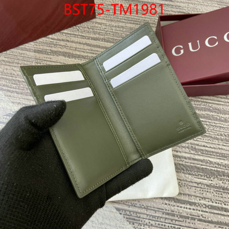 Gucci Bags(TOP)-Wallet- 2024 replica ID: TM1981 $: 75USD,