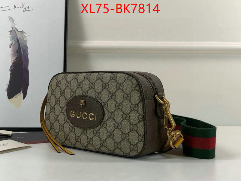 Gucci Bags(4A)-Crossbody- sell online luxury designer ID: BK7814 $: 75USD,