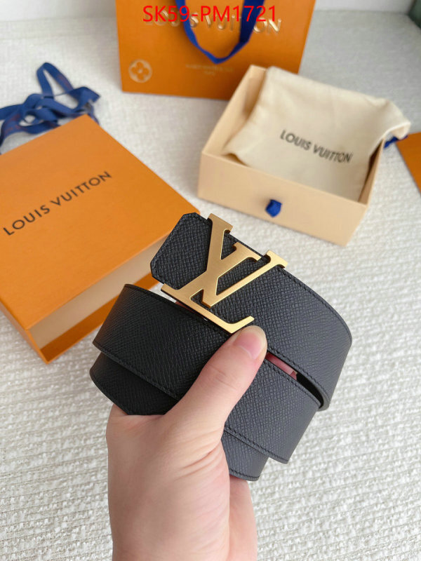 Belts-LV top quality fake ID: PM1721 $: 59USD