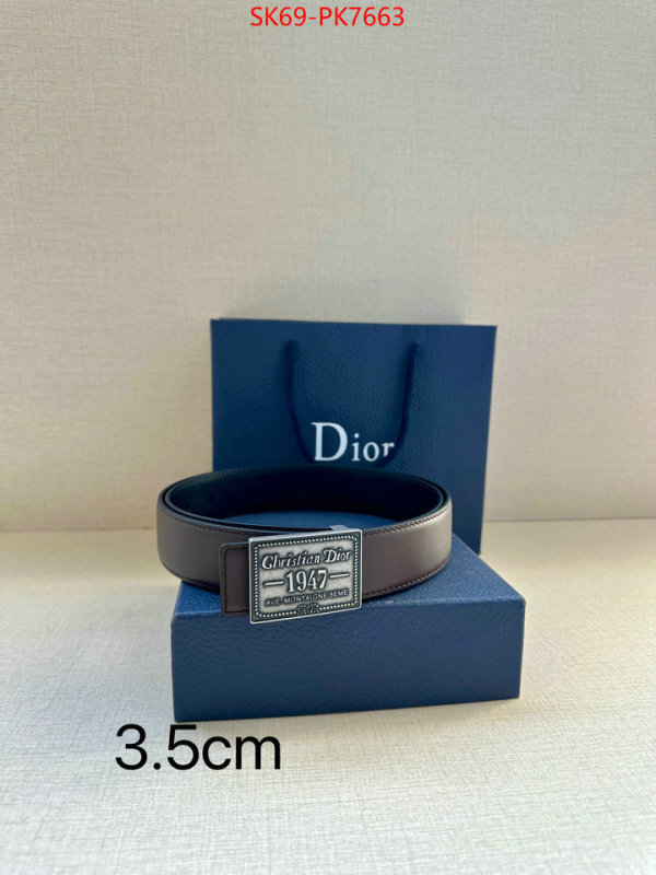 Belts-Dior replcia cheap ID: PK7663 $: 69USD