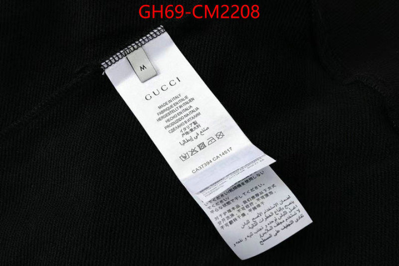 Clothing-Gucci how to start selling replica ID: CM2208 $: 69USD