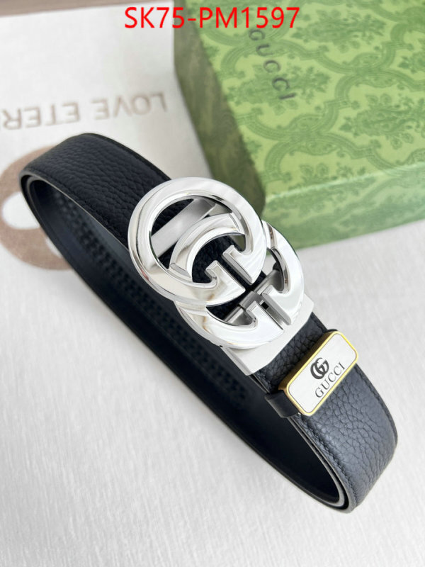 Belts-Gucci fake designer ID: PM1597 $: 75USD