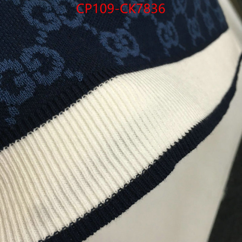 Clothing-Gucci luxury 7 star replica ID: CK7836 $: 109USD