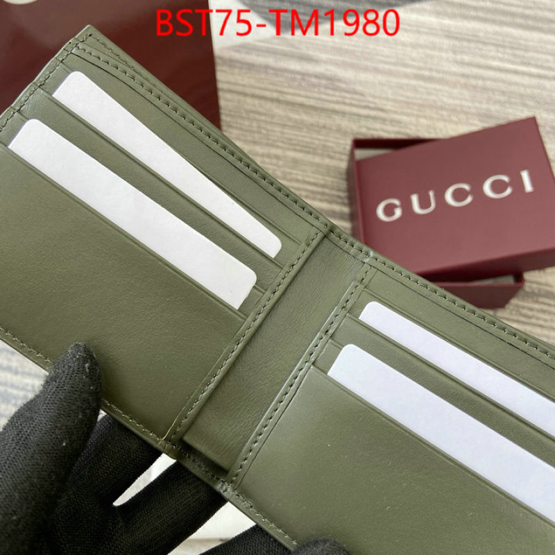 Gucci Bags(TOP)-Wallet- wholesale imitation designer replicas ID: TM1980 $: 75USD,