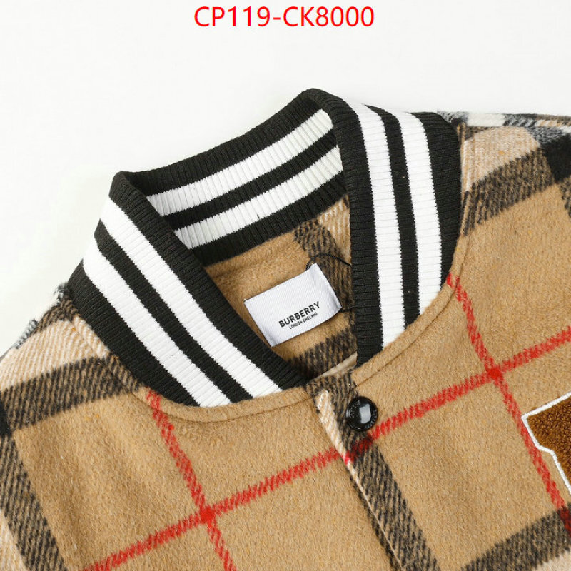 Clothing-Burberry 2024 aaaaa replica customize ID: CK8000 $: 119USD