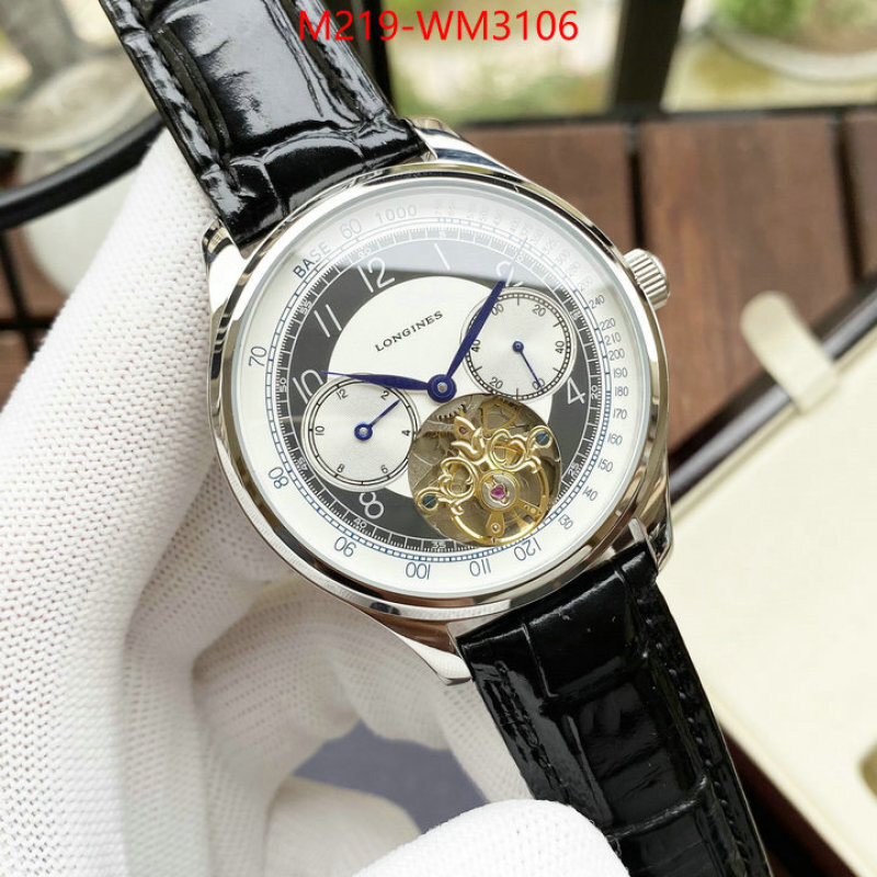 Watch(TOP)-Longines luxury cheap ID: WM3106 $: 219USD-shoes yupoo Watch(TOP)-Longines luxury cheap ID: WM3106 $: 219USD